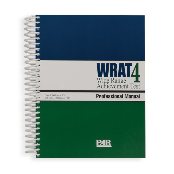 Wrat Ranges (WRAT4) Wide Range Achievement Test 4