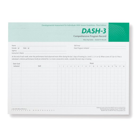 (DASH-3) Development Assessment for Severely Disabled