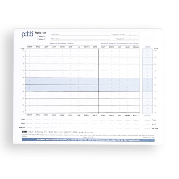 Pddbi Sample Questions (PDDBI) PDD Behavior Inventory