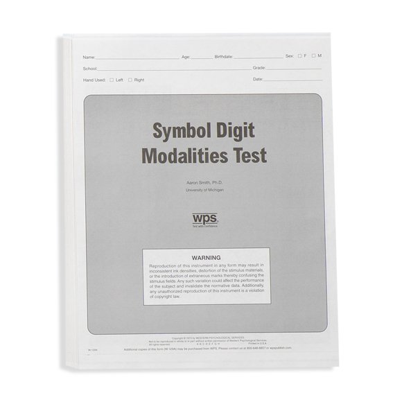 Symbol Digit Modality Test Example (SDMT) Symbol Digit Modalities Test