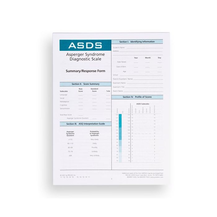 (ASDS) Asperger Syndrome Diagnostic Scale