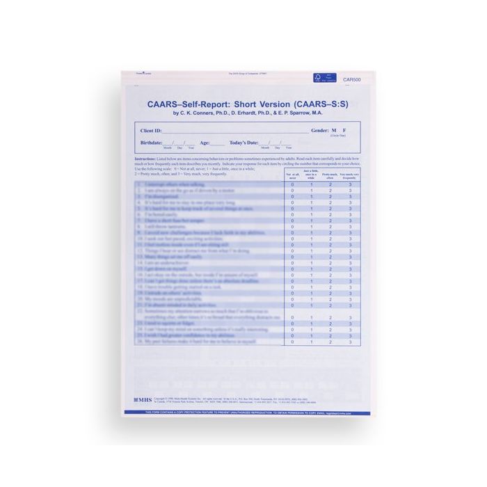 (CAARS) Conners' Adult ADHD Rating Scales