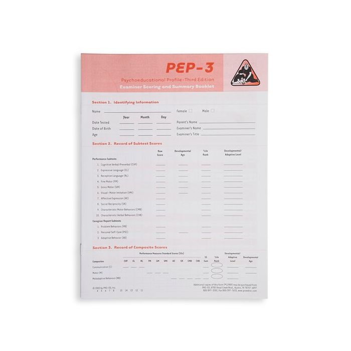 PEP-3) Psychoeducational Profile, Third Edition