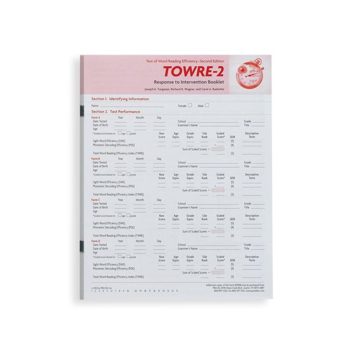 洋書 SCORING POINTS 2nd Edition TOWRE-2) Test of Word Reading Efficiency, Second Edition