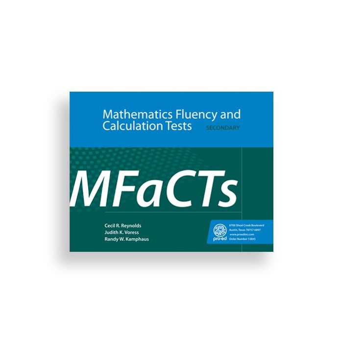 Mfit Math Lab (MFaCTS) Mathematics Fluency and Calculation Tests