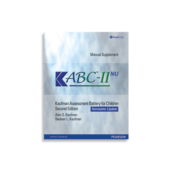 Kabc Test Kit (KABC-II NU) Kaufman Assessment Battery for Children, Second Edition ...