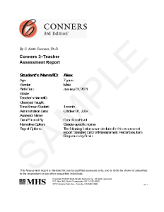 (Conners 3) Conners, Third Edition